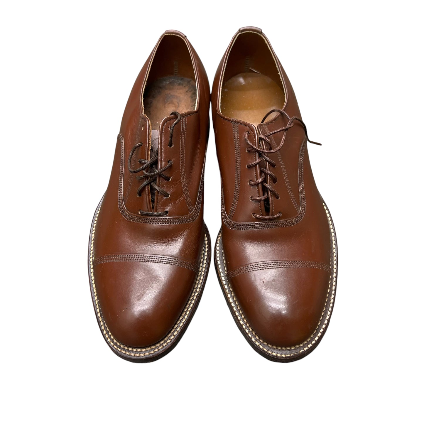 1940s NOS brown leather shoes (Men’s 6, Women’s 7.5)