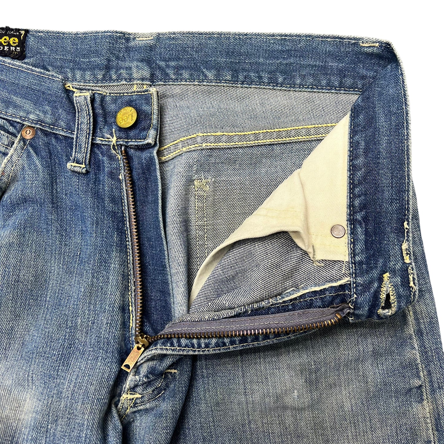 1950s Lee Riders half selvedge denim cowboy jeans (29w)