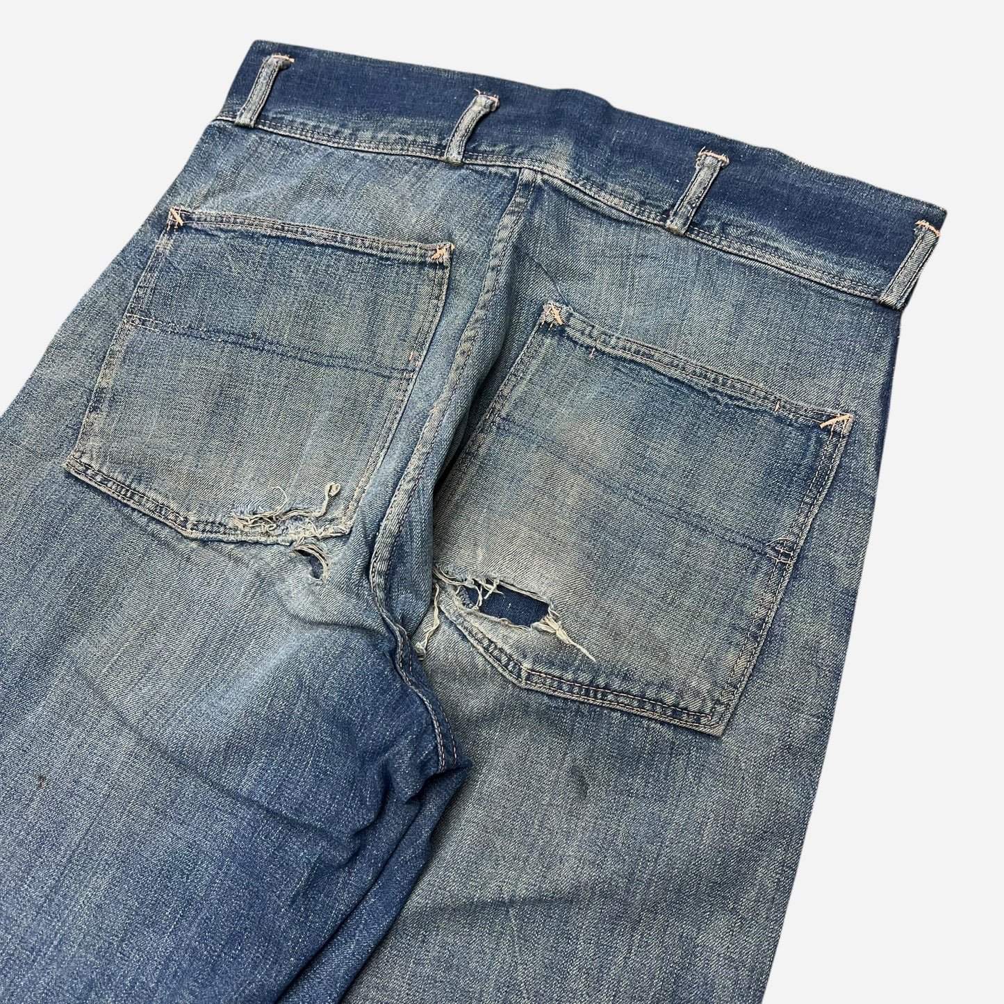 1940s N&W mule flap denim jeans (29w)