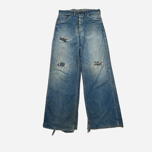 1940s Donut button fly repaired jeans (30w)