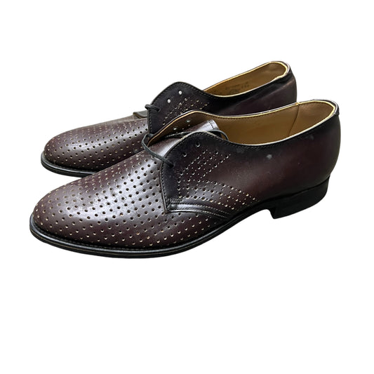 1950s NOS Shaw brown leather shoes (Men’s 6, women’s 7.5)