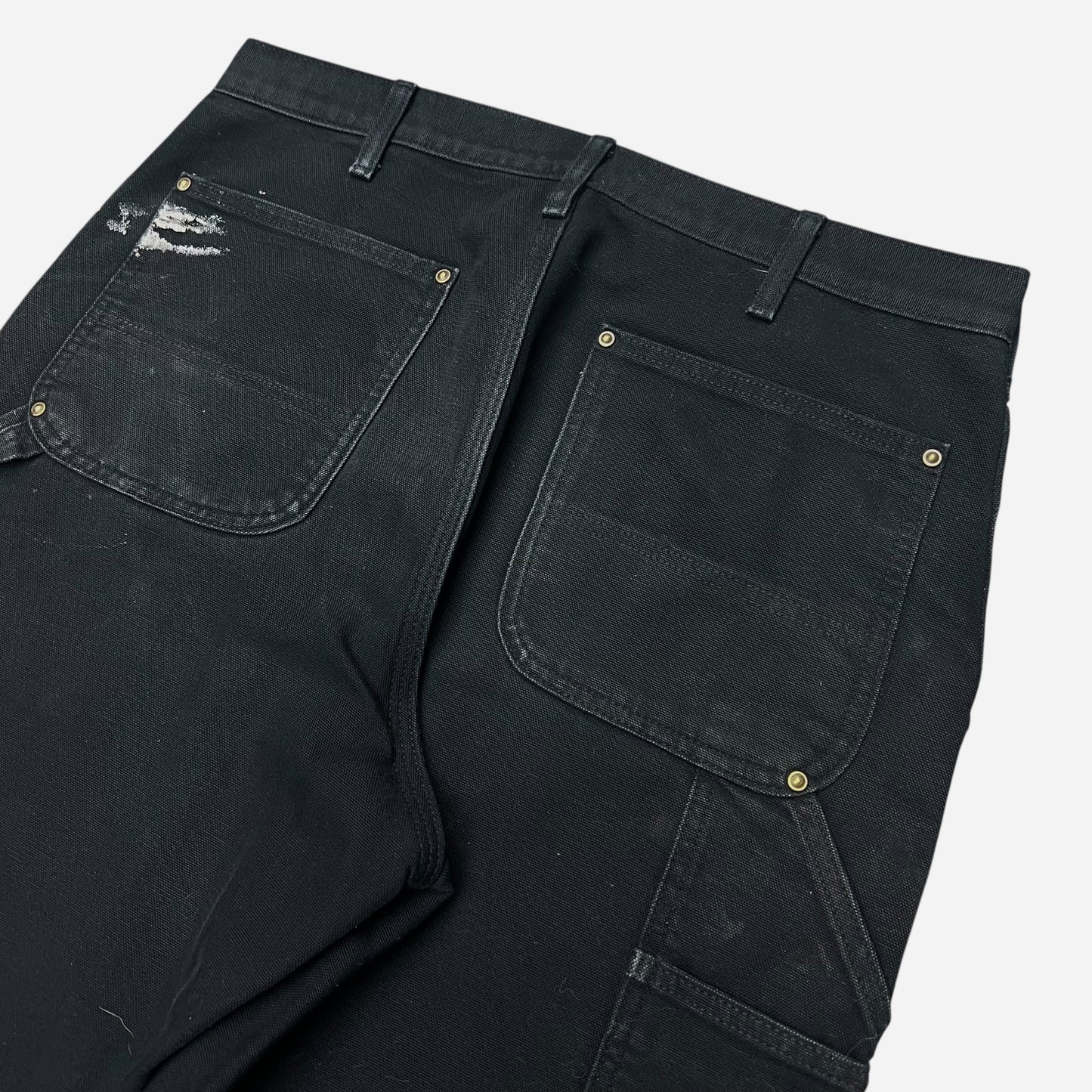 1990s Black Carhartt double knee pants (33w)