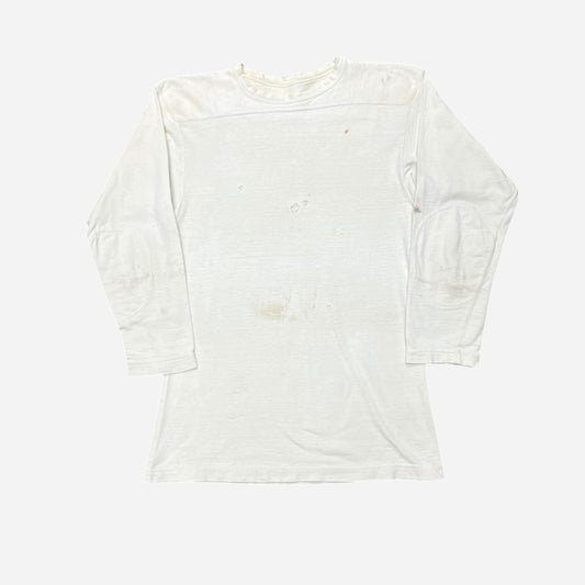 1940s 1950s Blank white cotton jersey shirt (M)