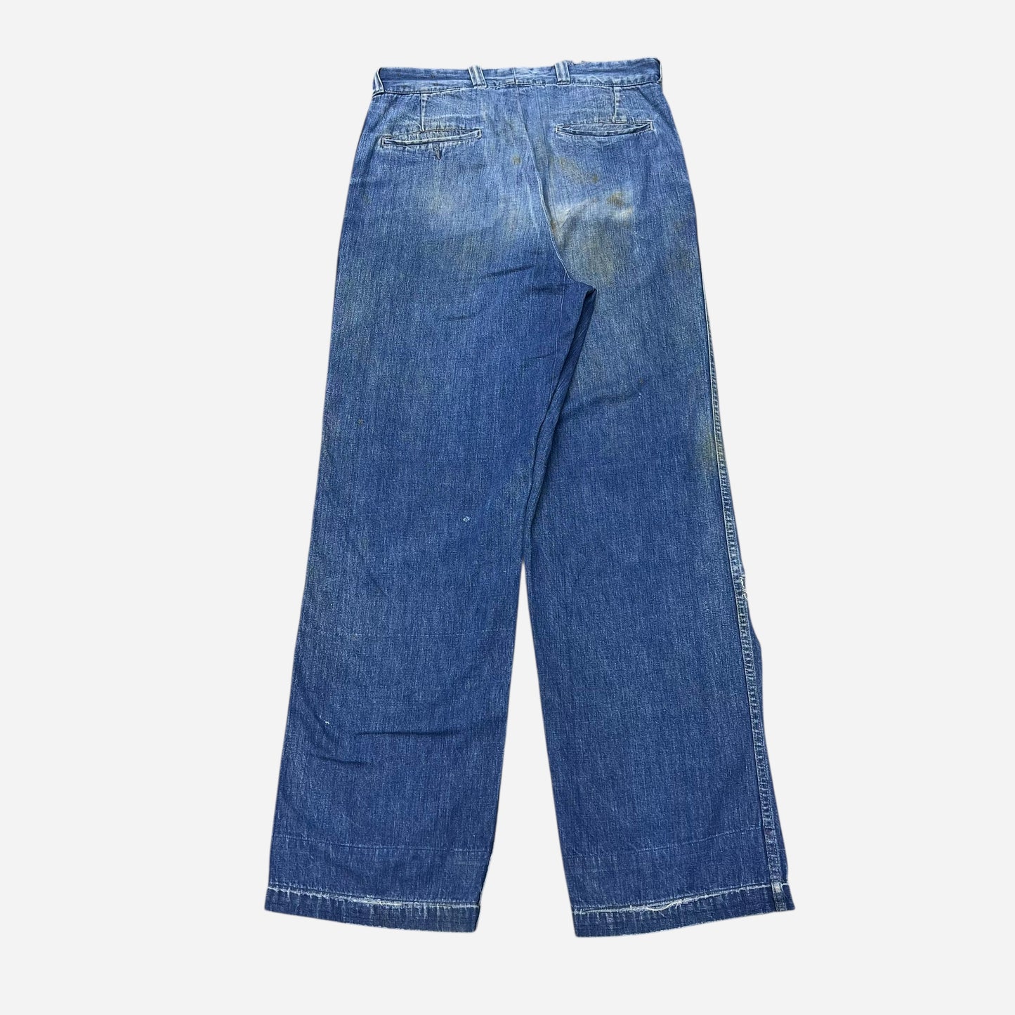 1950s Sail cloth denim chino work pants (30w)