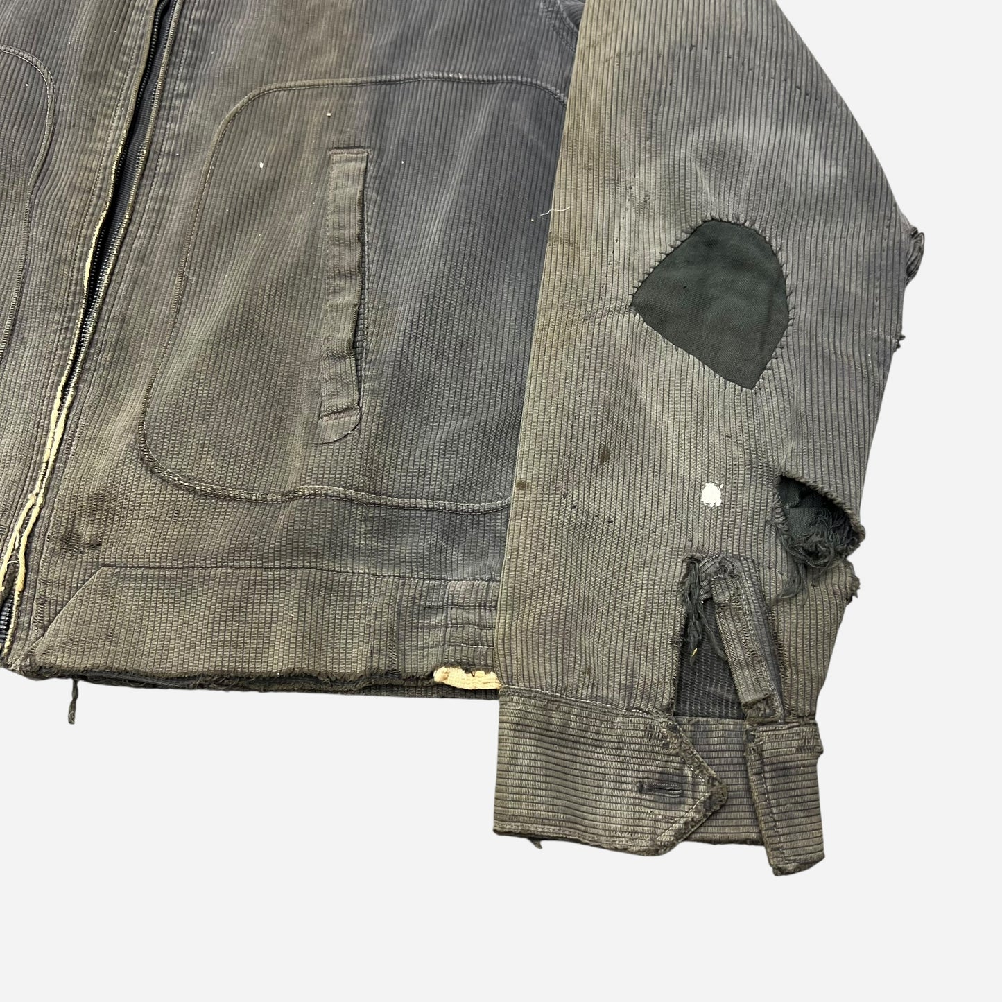 1950s Gray pique cotton jacket (M)