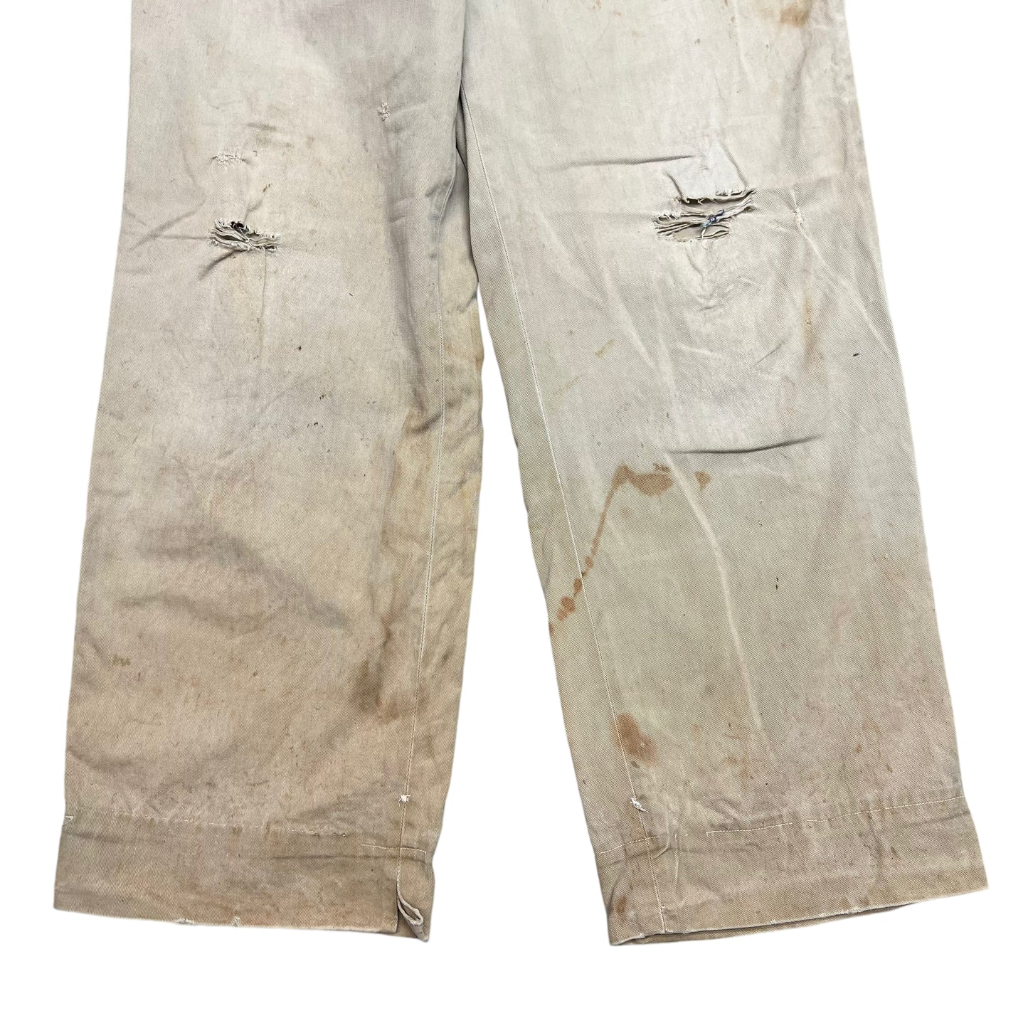 1950s Khaki sail cloth work chino pants (32w)