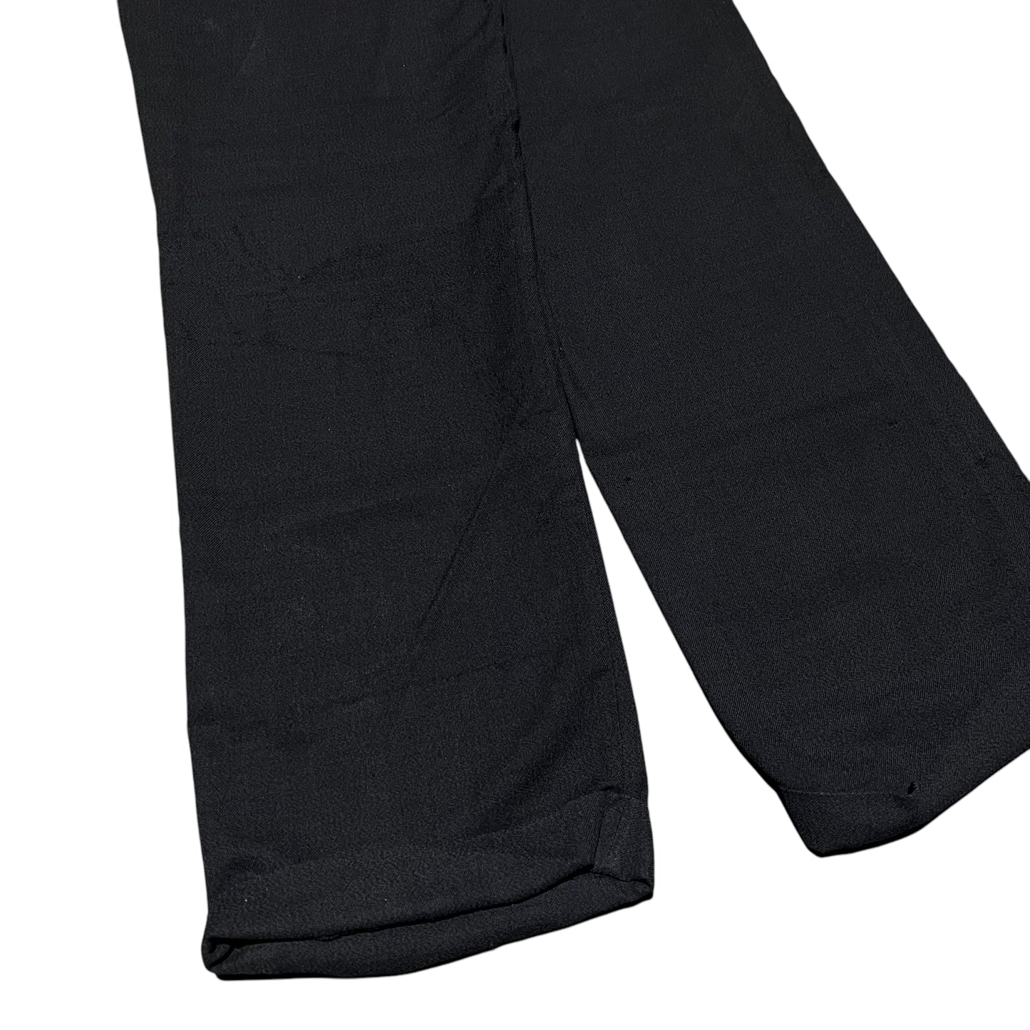 1940s Black wool button fly pants (30w)