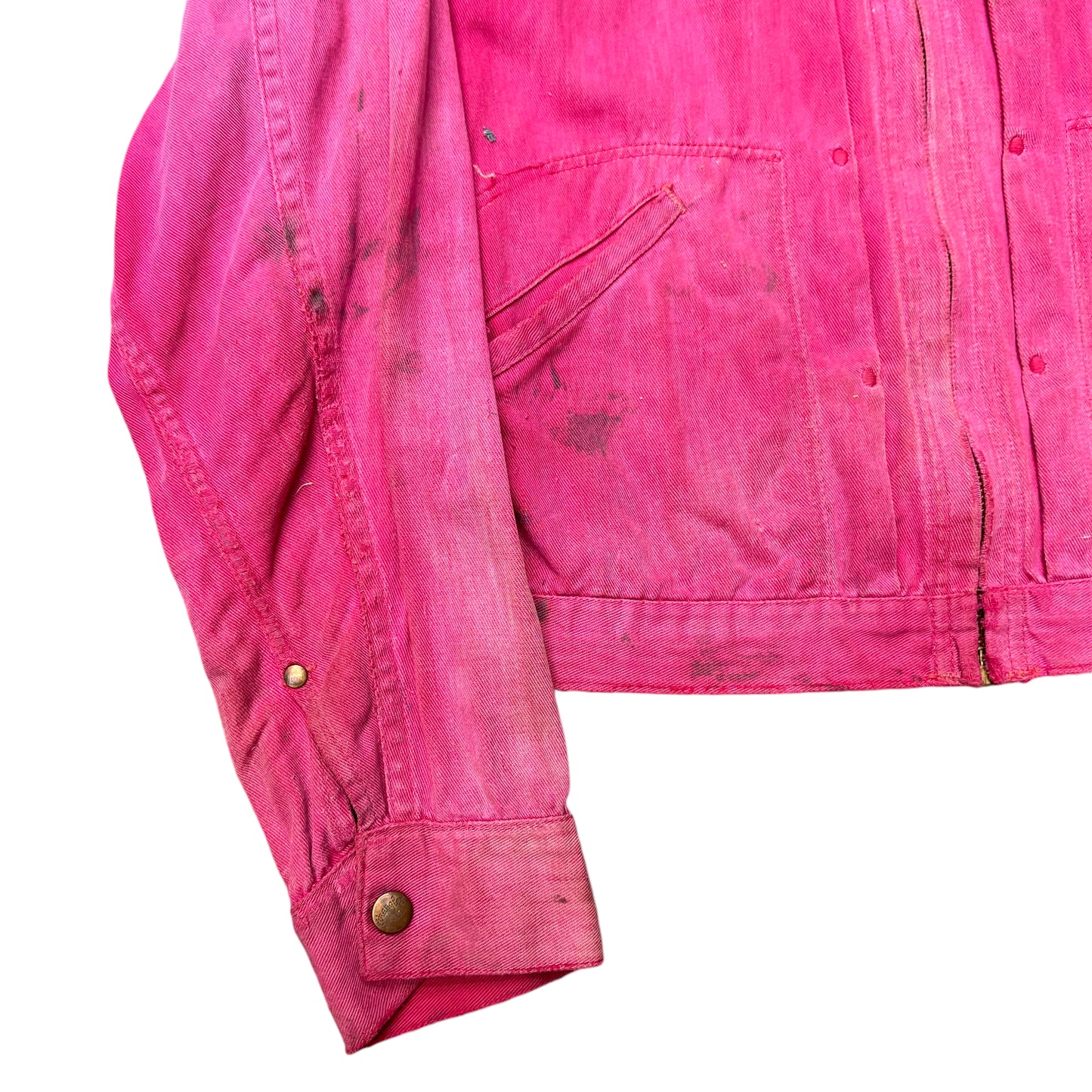 1950s Wrangler Blue Bell red chain stitched rodeo champion jacket (38)