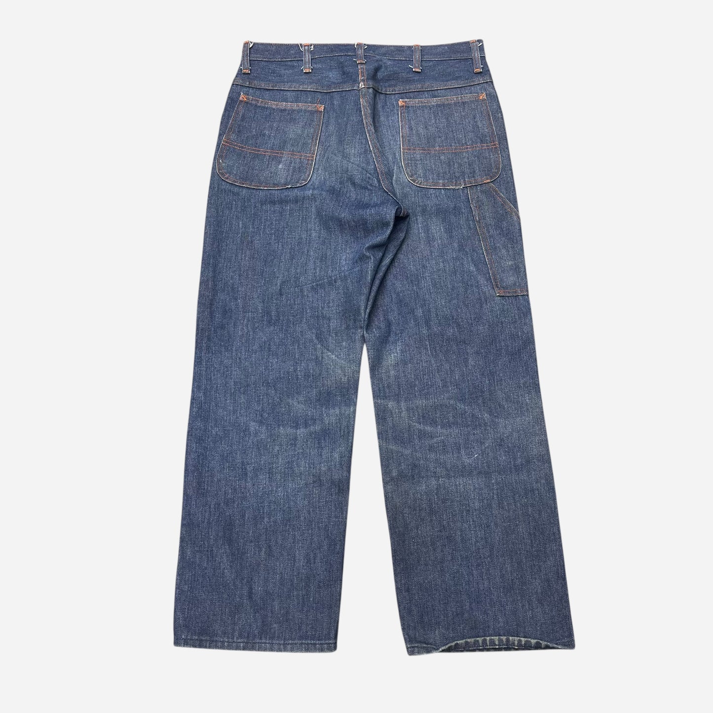 1960s Big Mac dark wash carpenter denim jeans (33w)