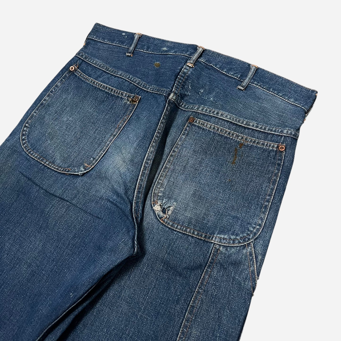 1940s Crotch rivet button fly jeans (32w)