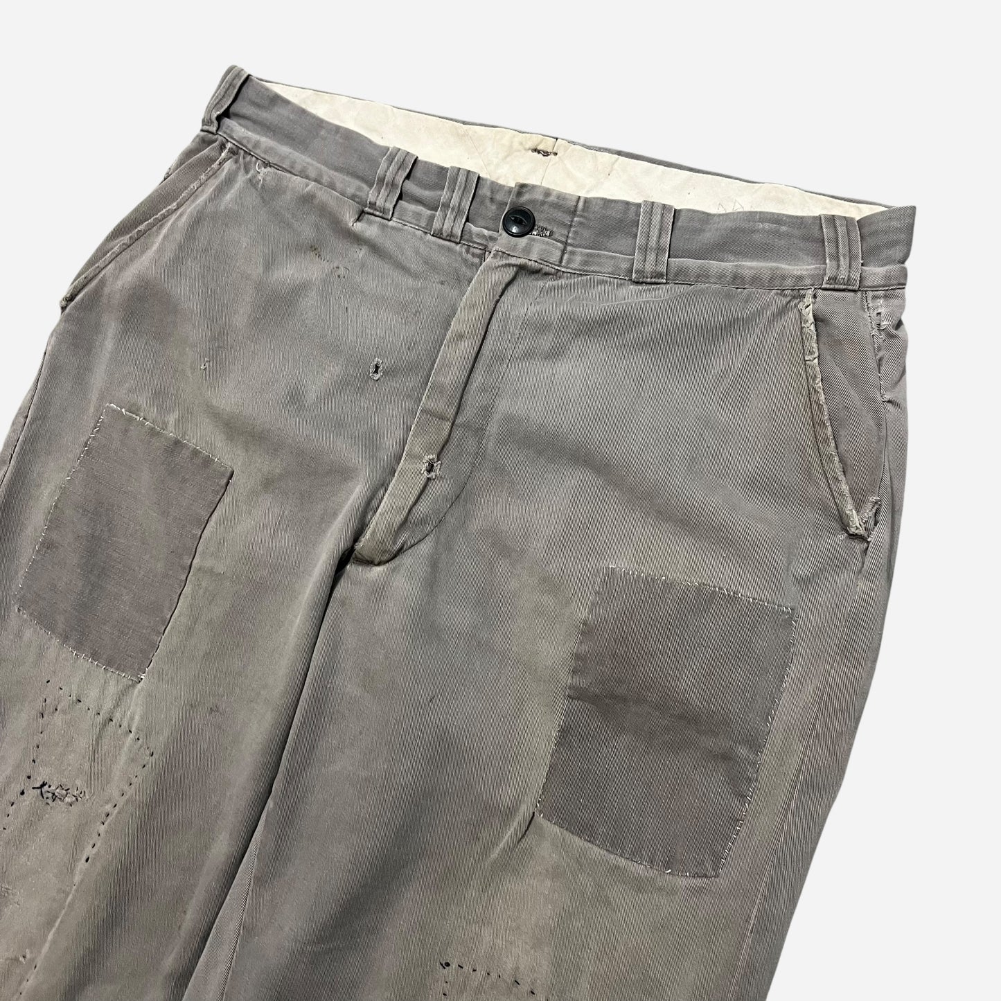 1960s Big Mac repaired gray chinos (34w)