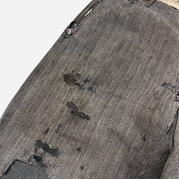 1910s Heavy cotton hbt salt and pepper pants (35w)