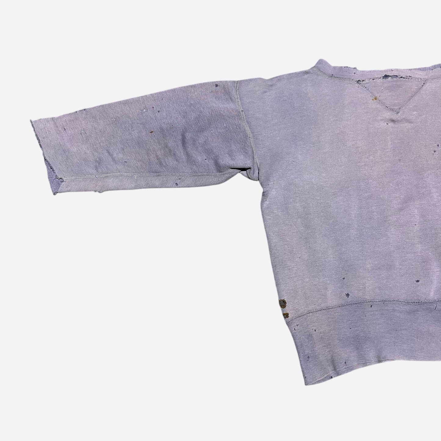 1930s 1940s Purple double v sweat shirt (S/M)