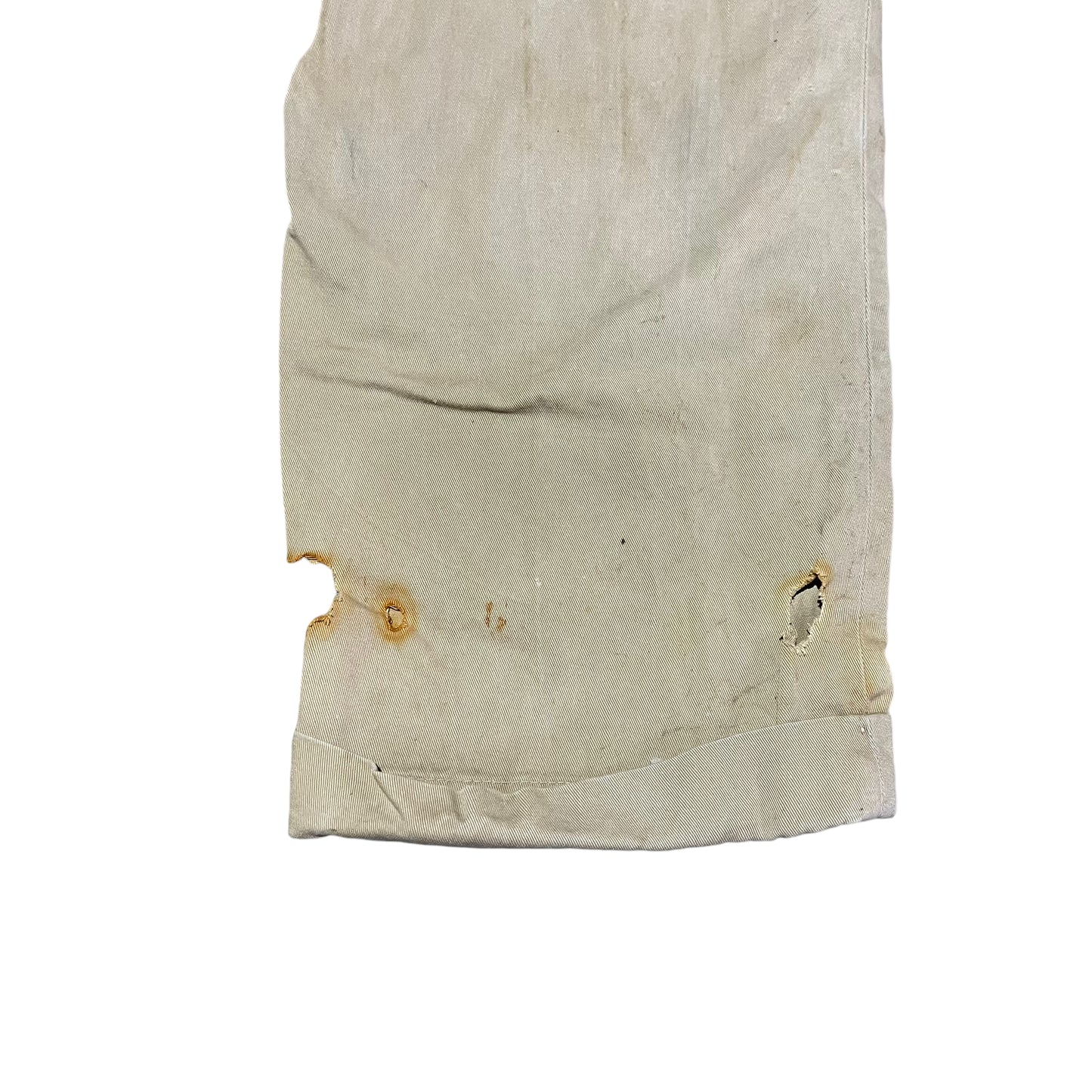 1950s As-is sail cloth khaki chino work pants (34w)