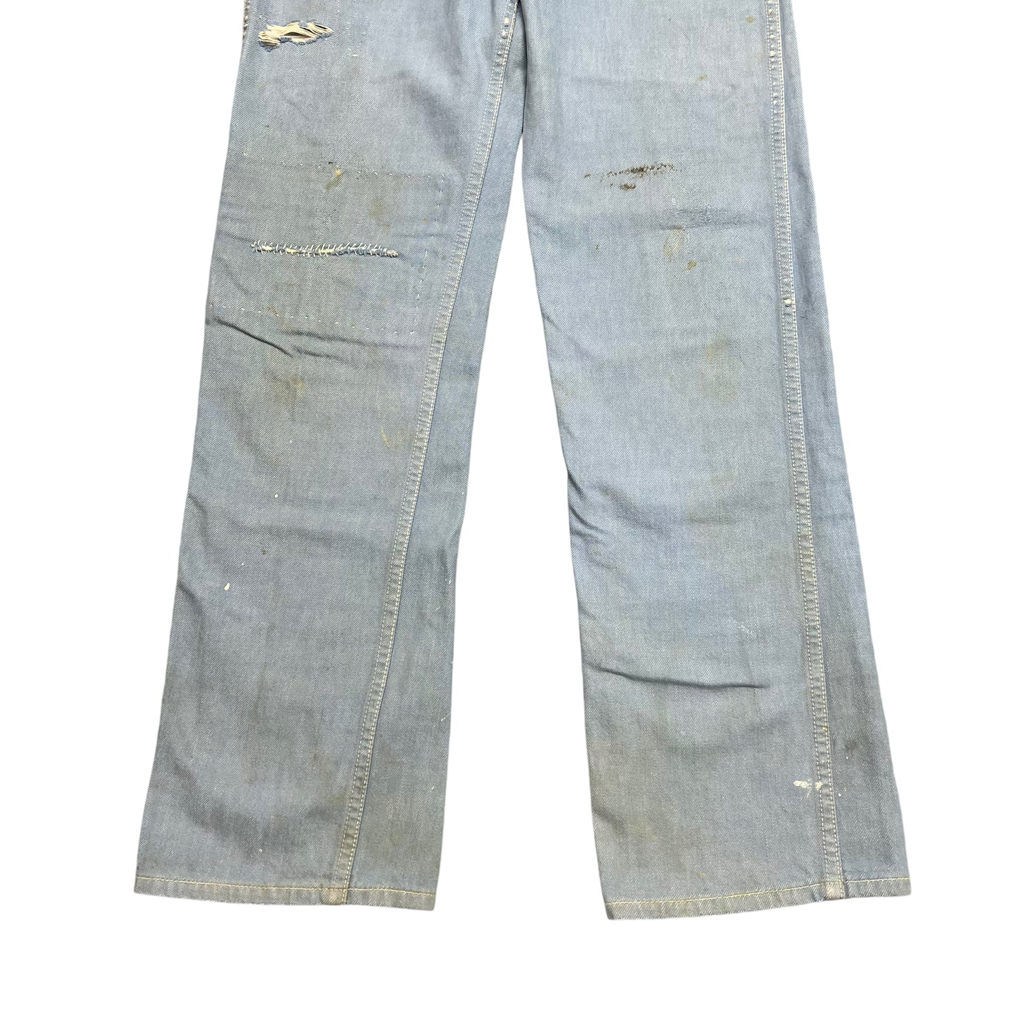 1950s Wrangler Blue Bell light blue denim repaired (28w)