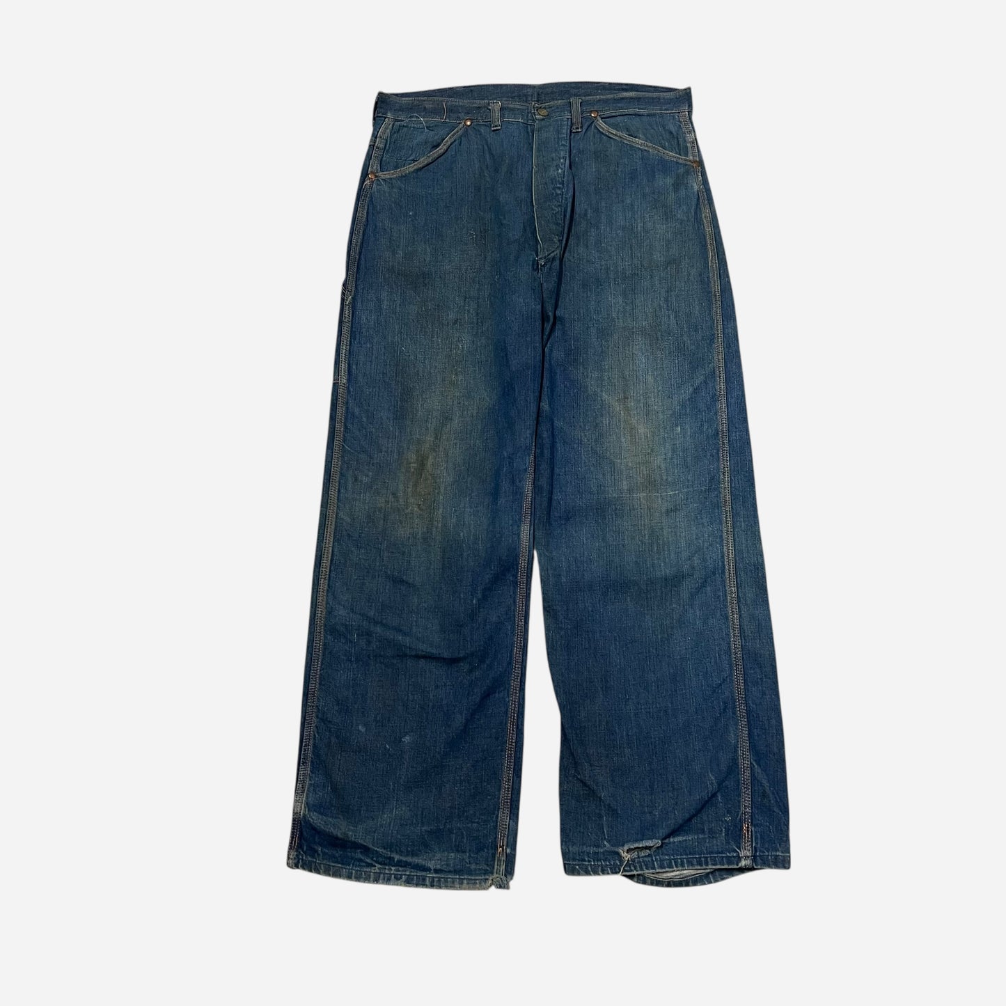 1940s Big Mac donut button fly dark wash jeans (34w)