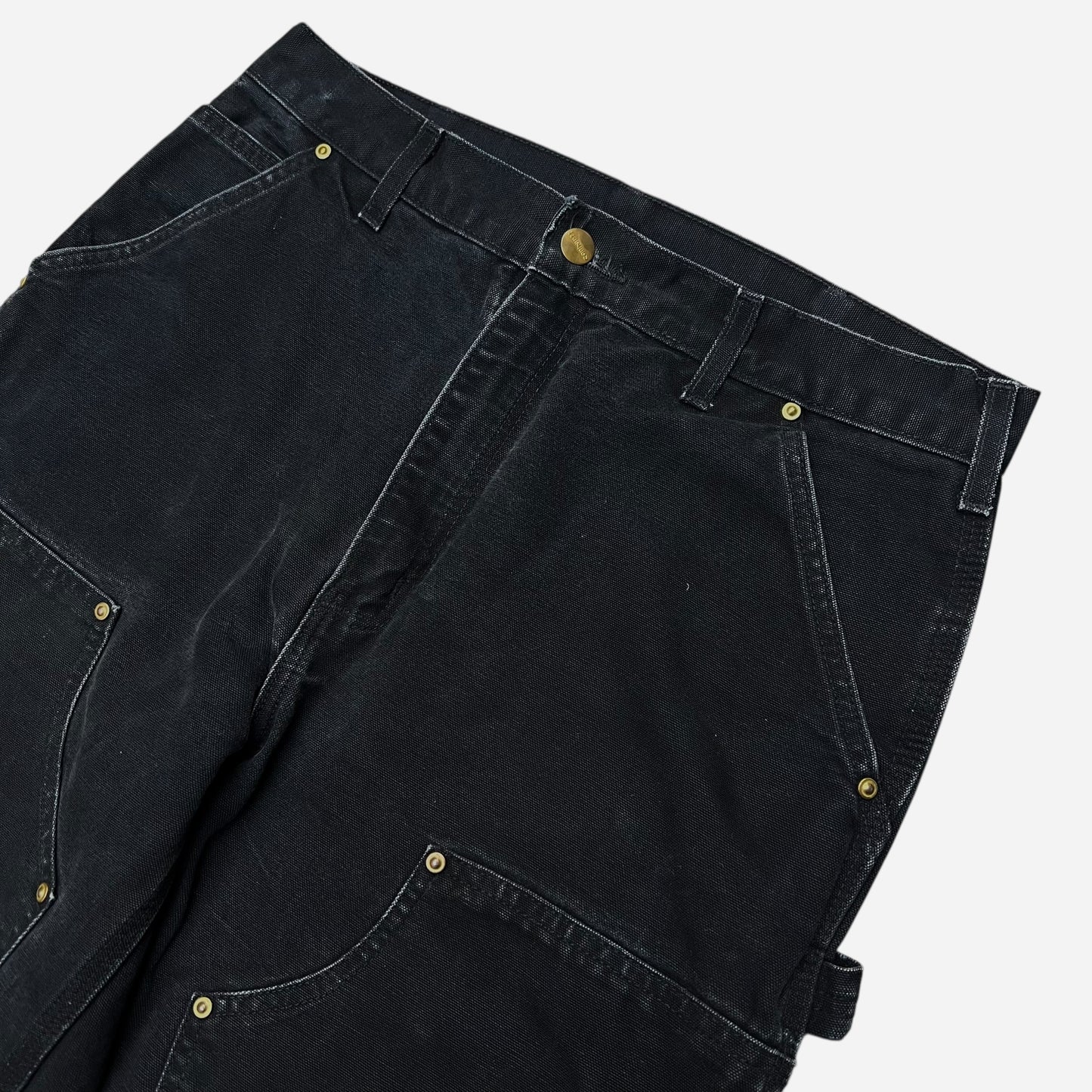 1990s Black Carhartt double knee pants (32w)