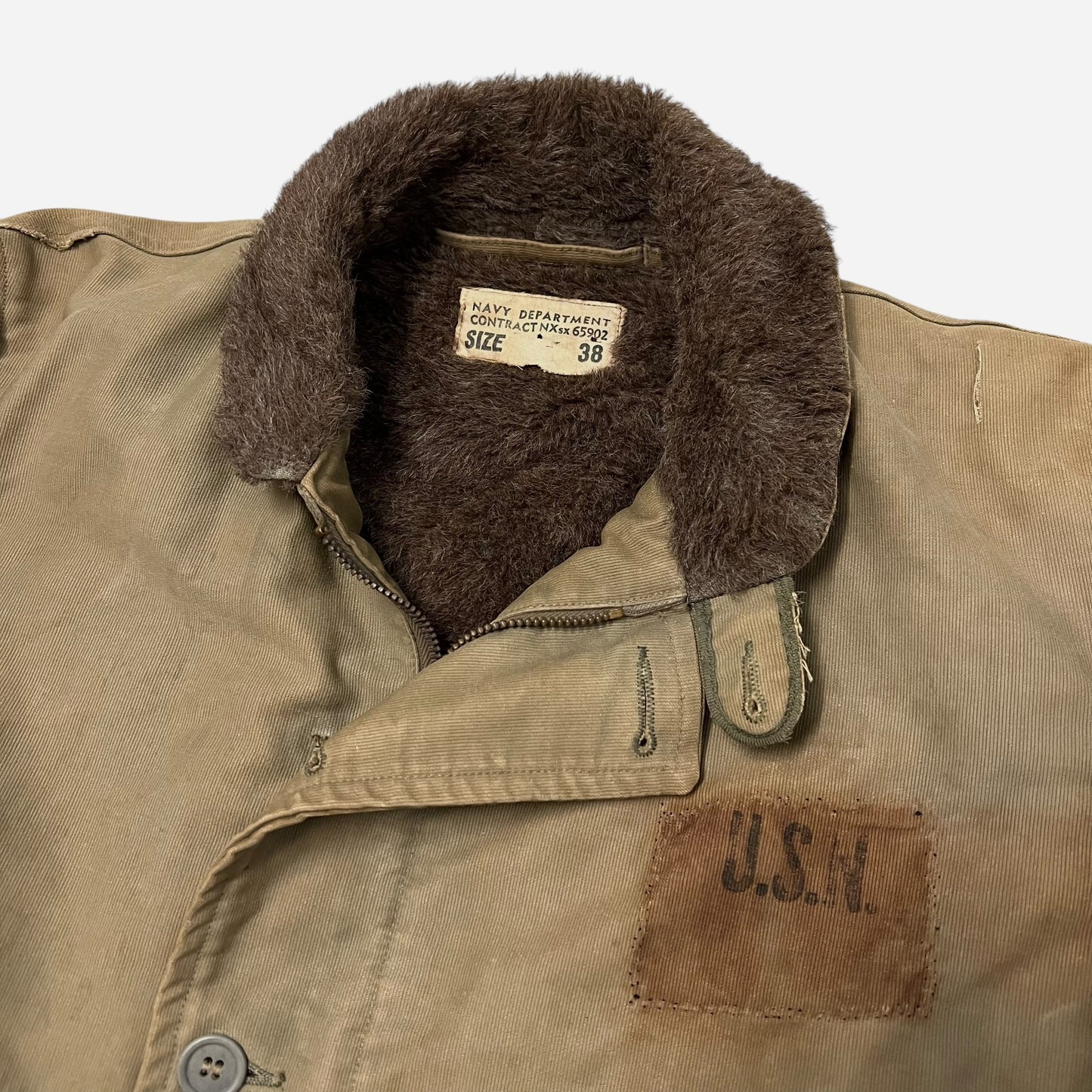 1940s WWII USN deck jacket (S/M)