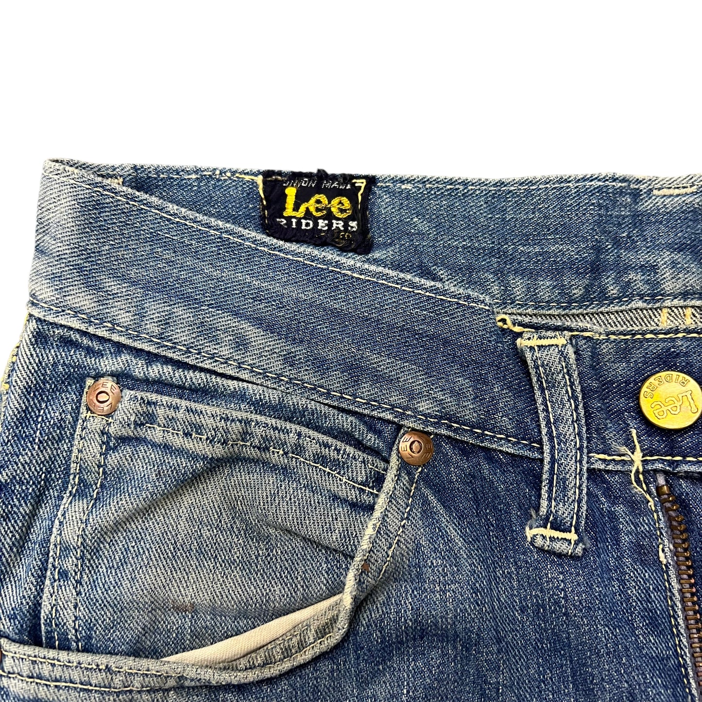 1950s Lee Riders half selvedge denim cowboy jeans (29w)