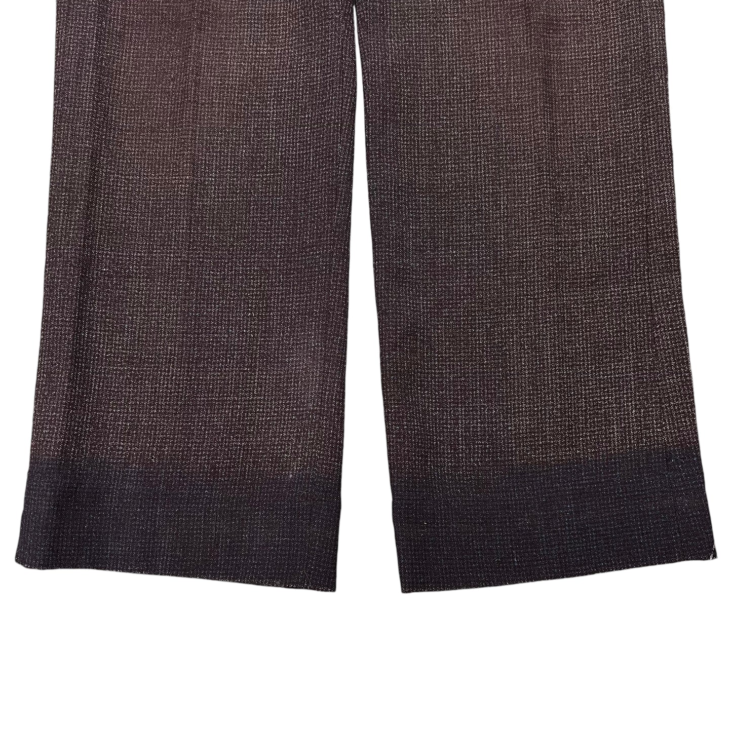 1930s NRA brown faded cotton/wool blend fleck pattern pants (34w)
