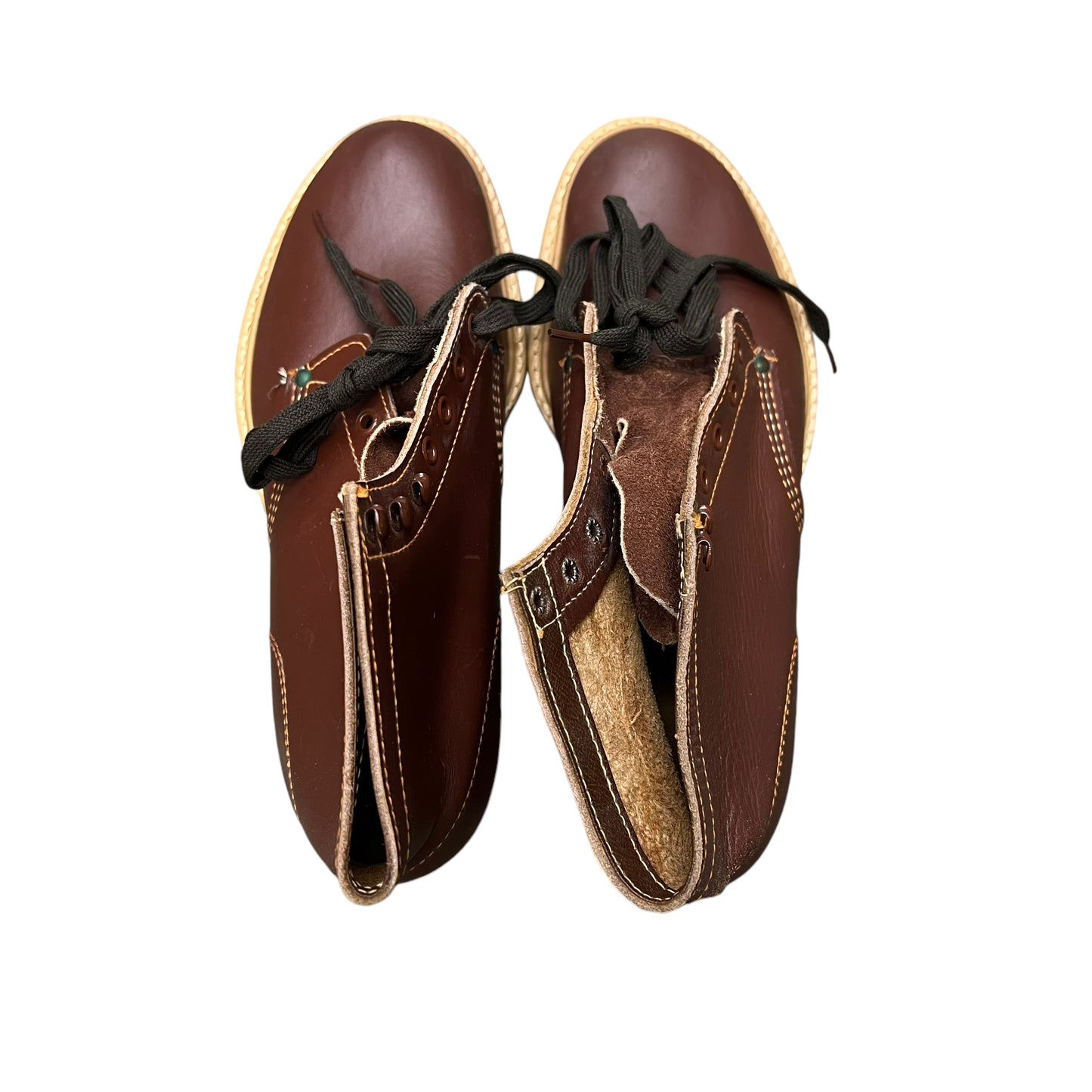 1950s NOS Lion Brand brown leather work boots (Men’s 6.5 Women’s 8)
