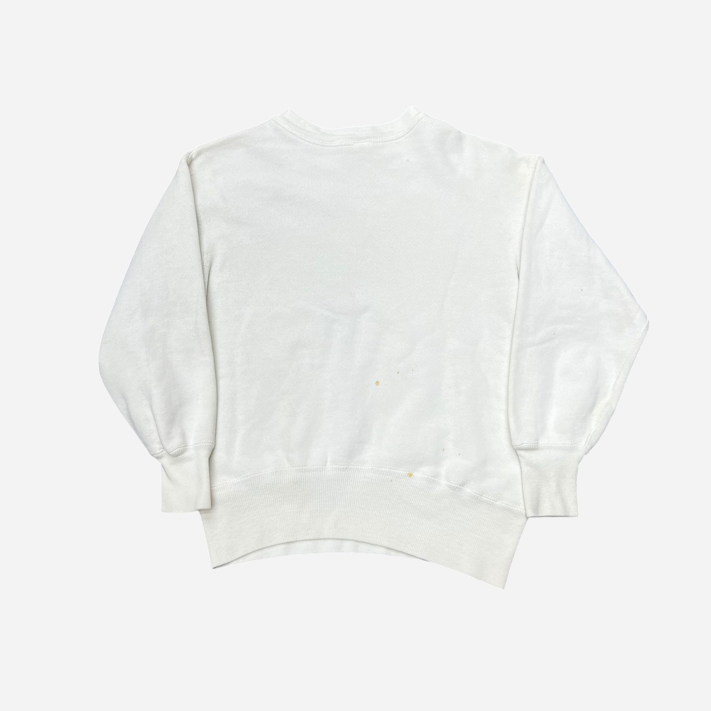 1950s Champion bulldog high school white sweat shirt (M)