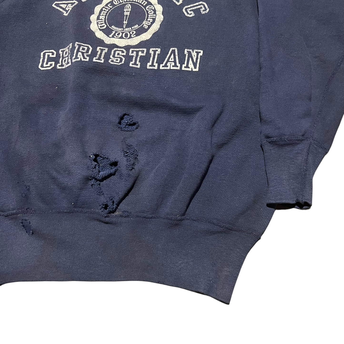 1950s Navy blue high school sweatshirt (M/L)