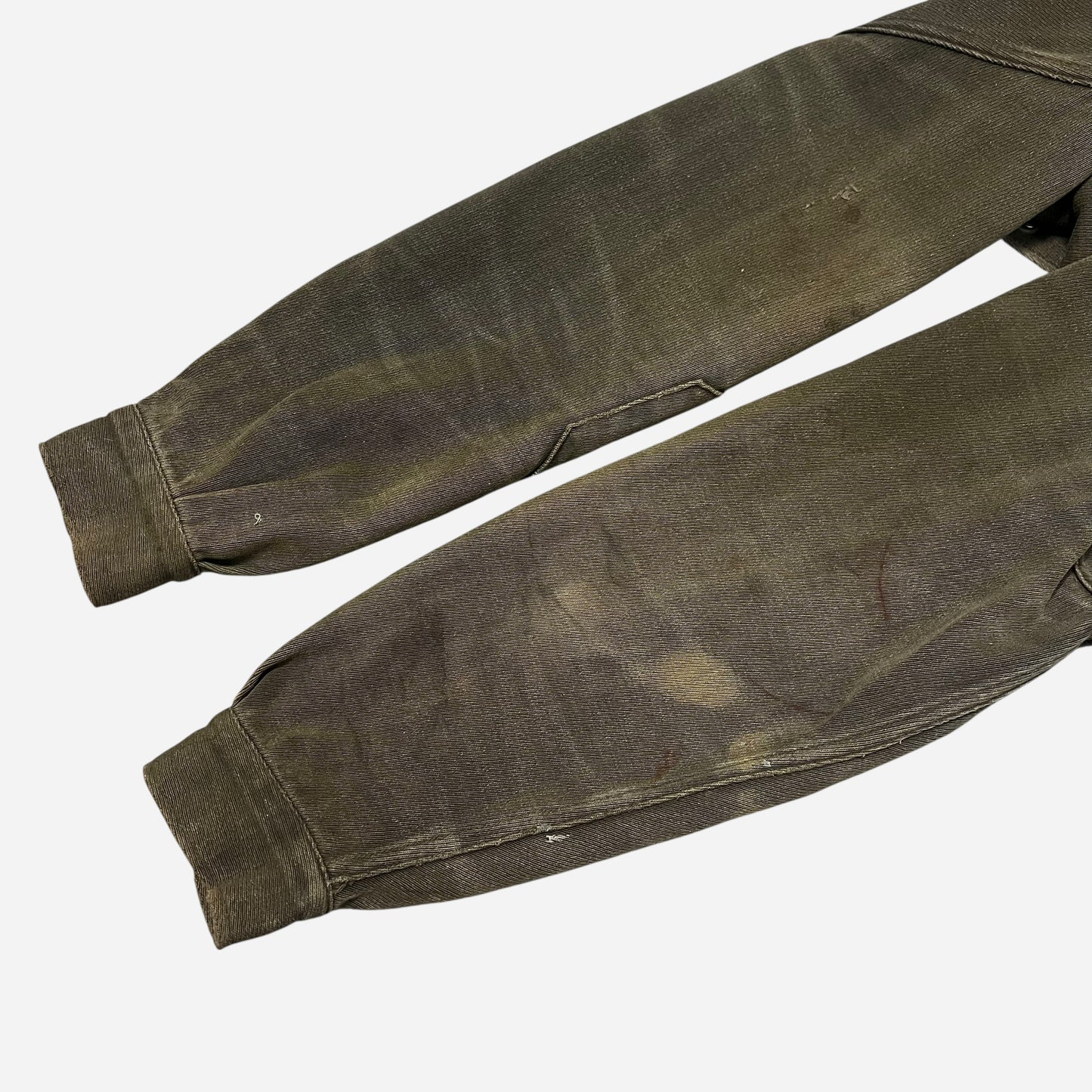 1940s Dubbleware green cotton whipcord cropped work jacket (L/XL)