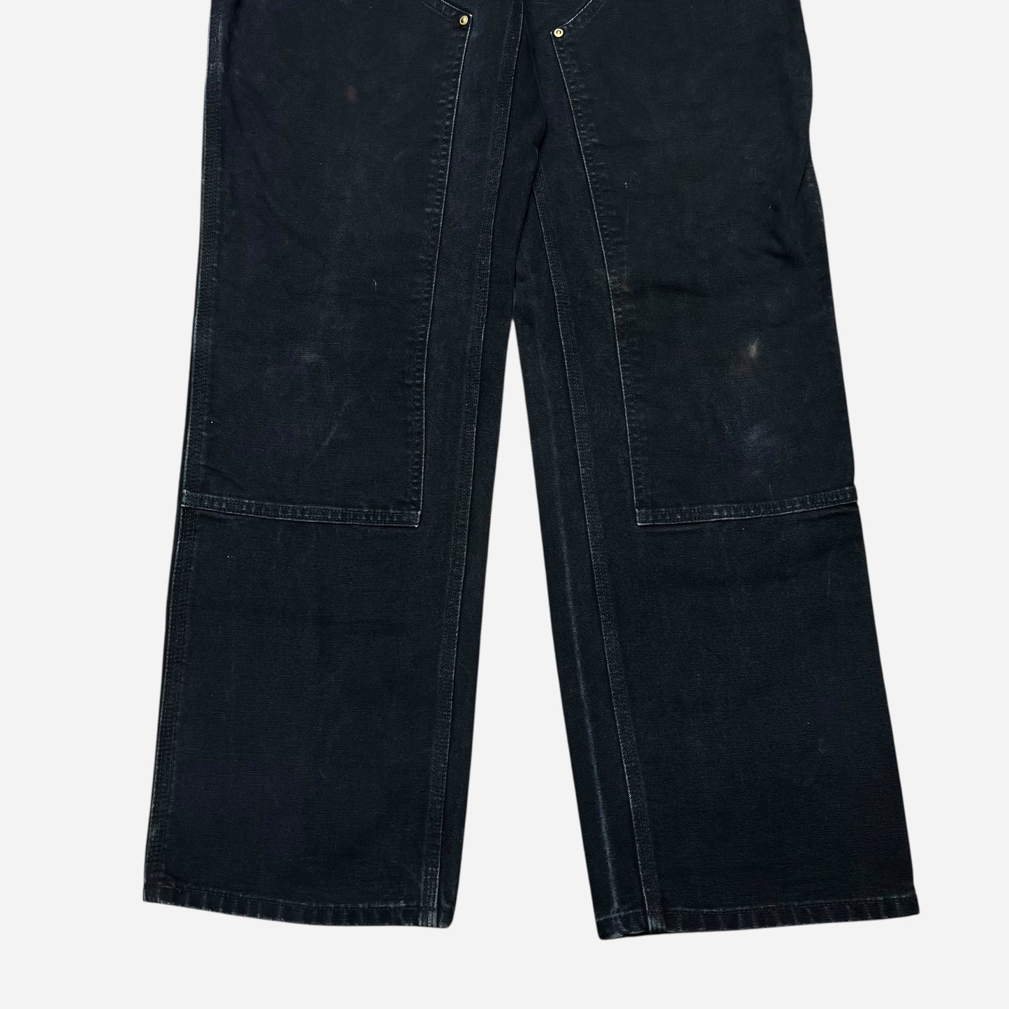 1990s Black Carhartt double knee pants (32w)