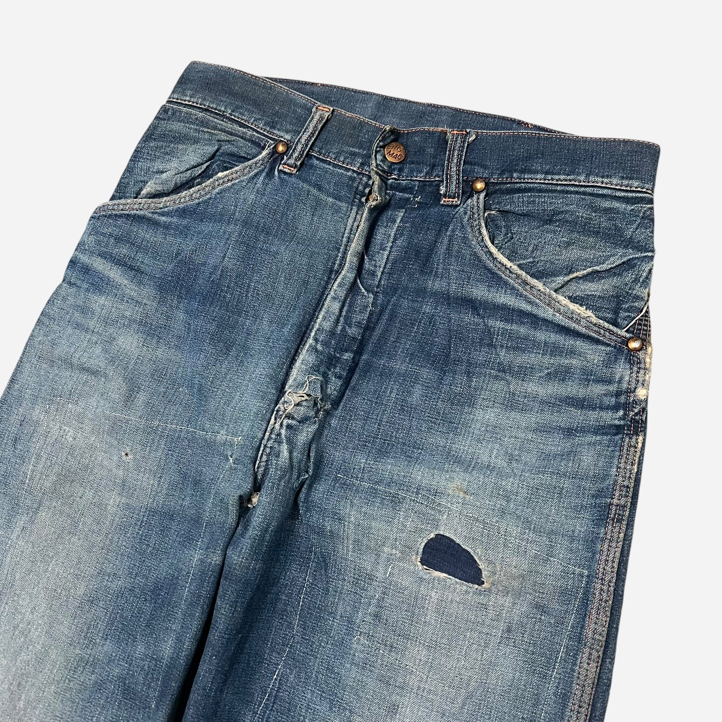 1950s Repaired jeans (27w)