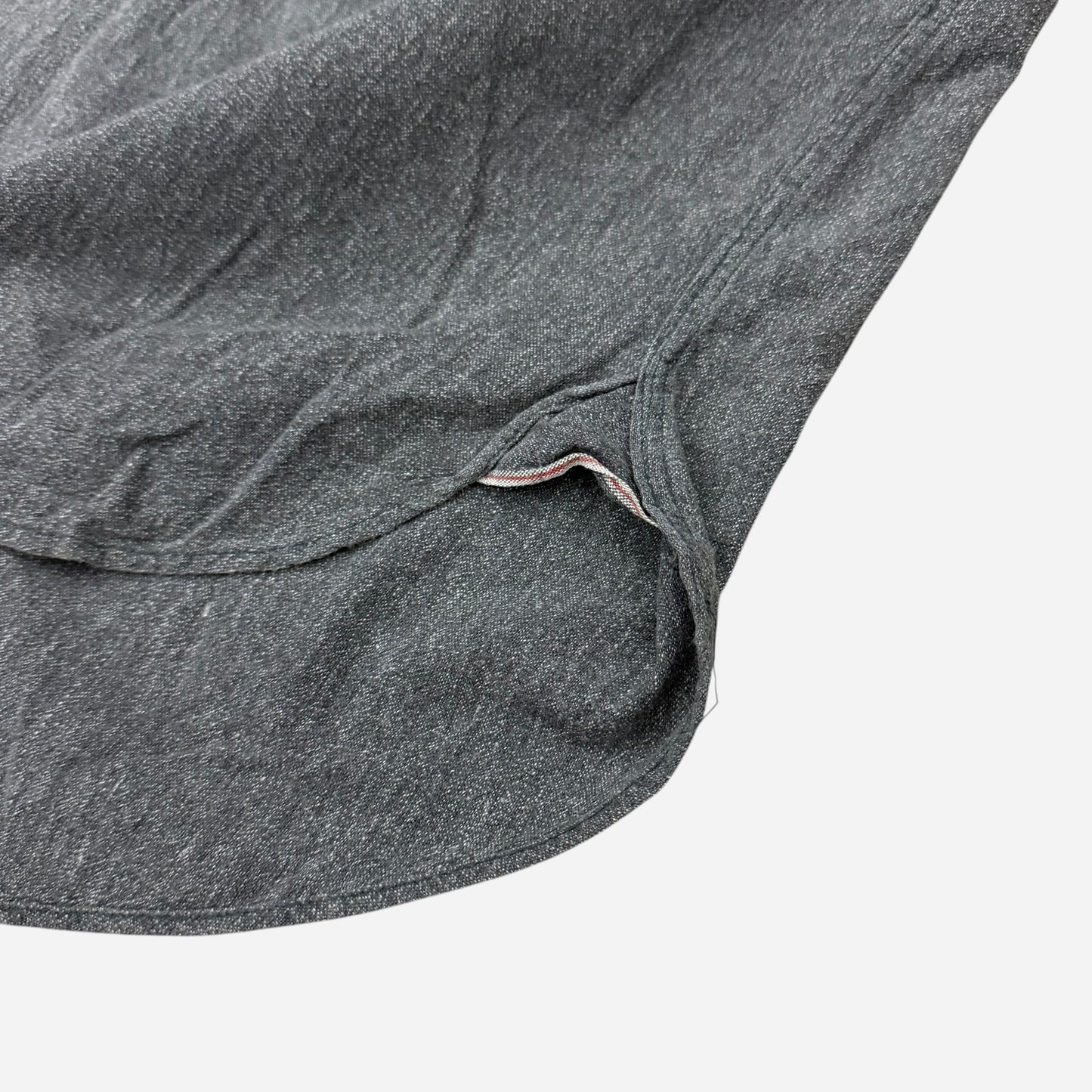 1960s Salt & pepper chambray work shirt (M)