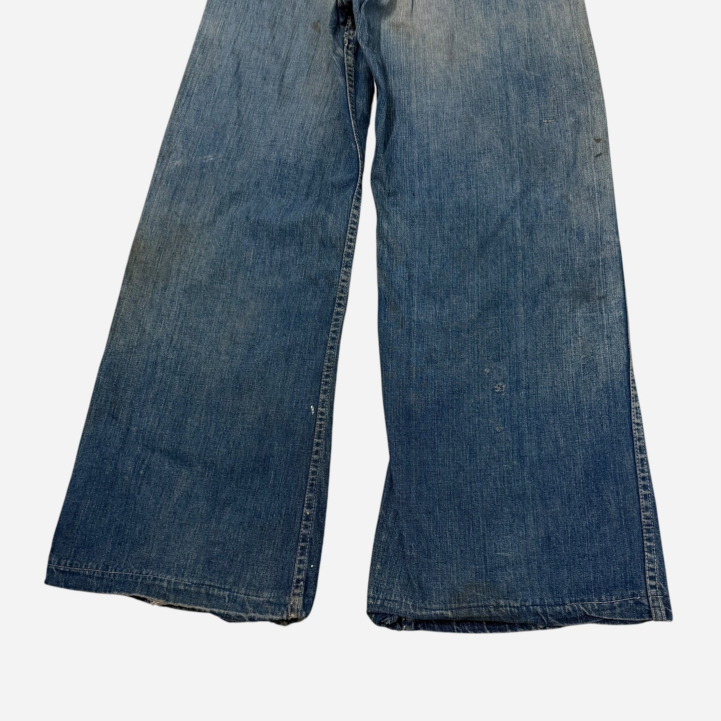 1940s Anvil lace back donut button fly boot cut jeans (28w)