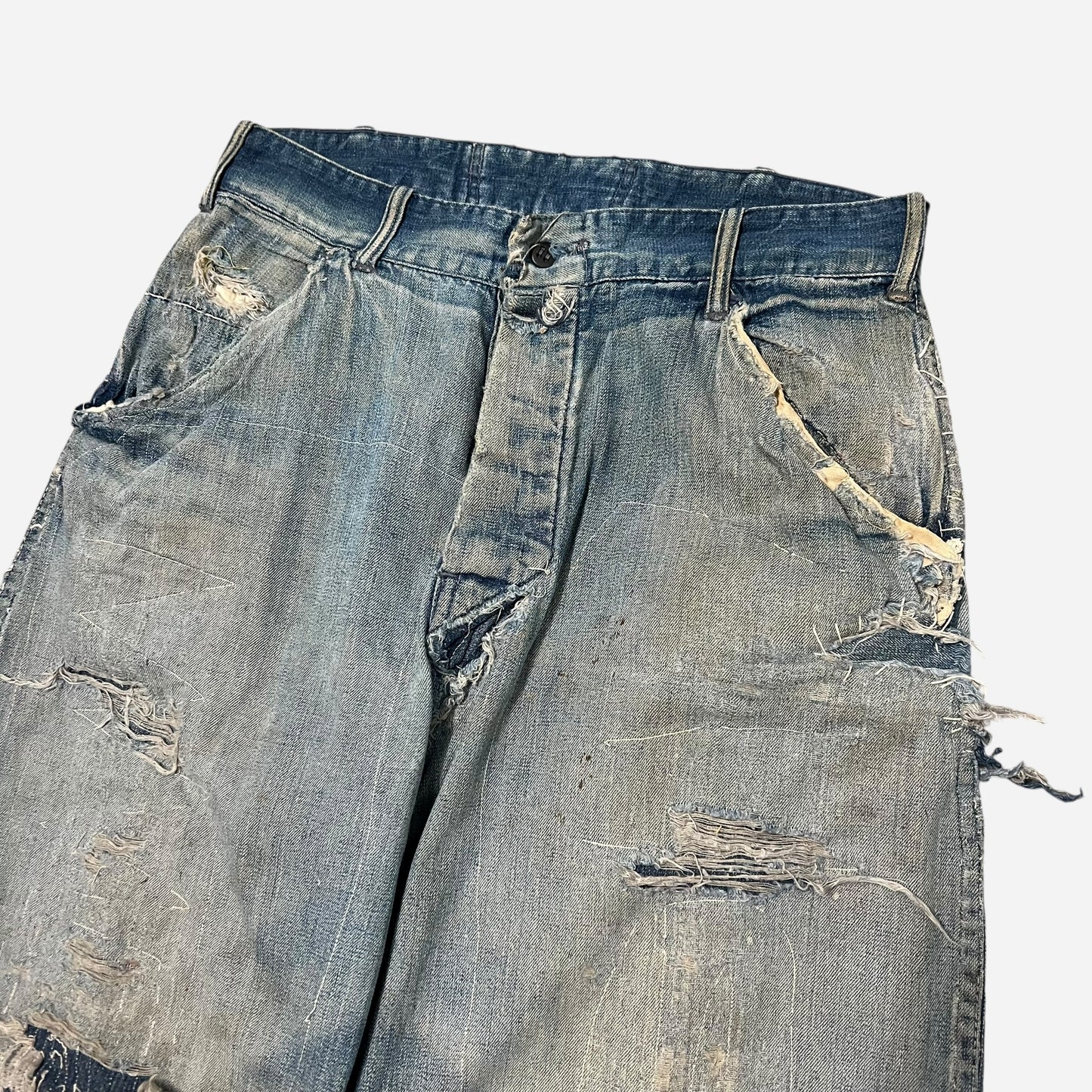 1950s Lace back repaired jeans (28w)