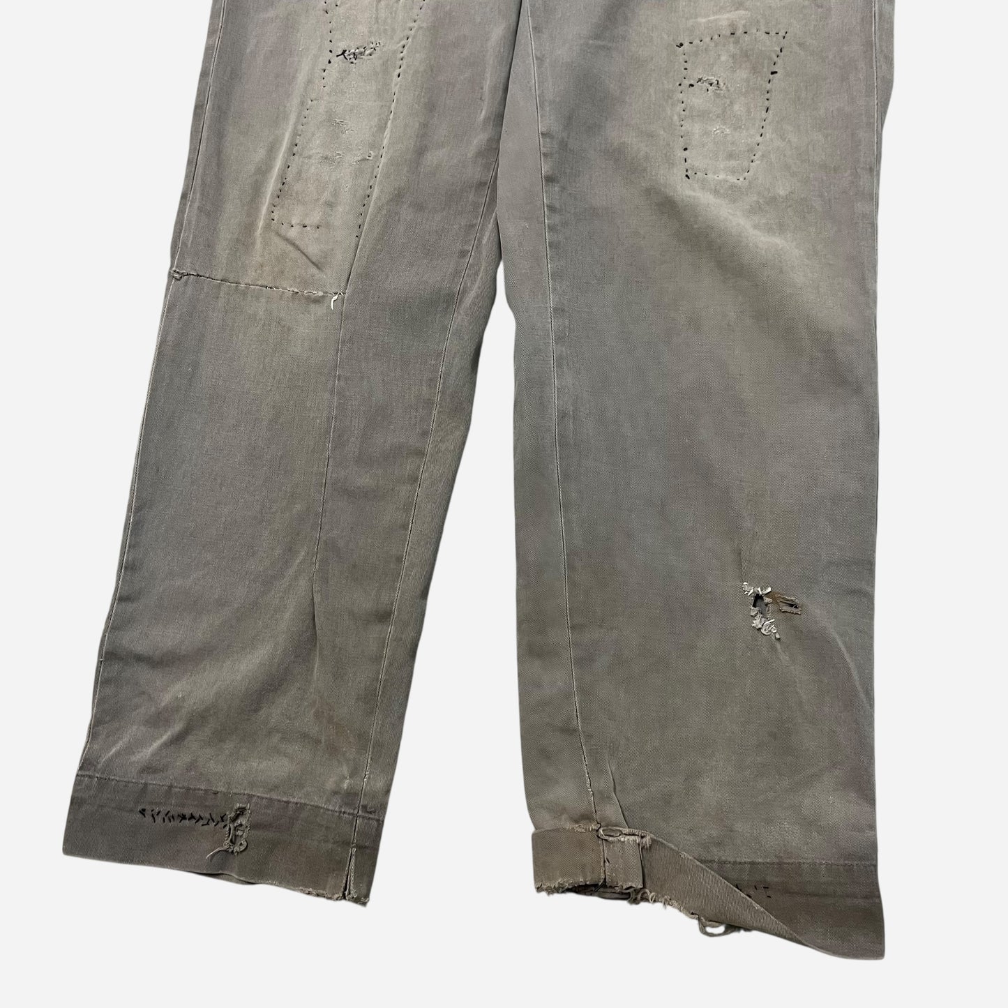 1960s Big Mac repaired gray chinos (34w)
