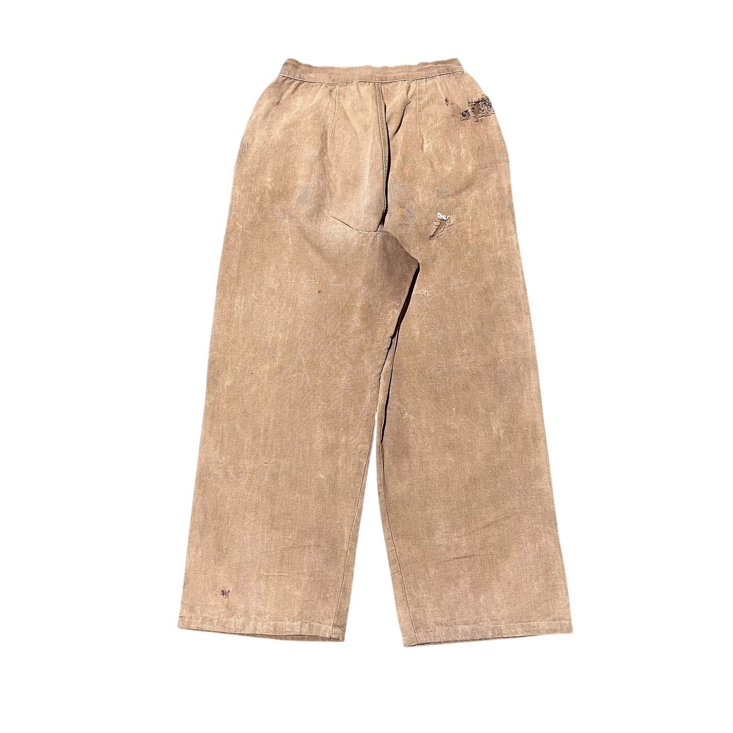 1930s Women’s side button canvas work pants (25w)