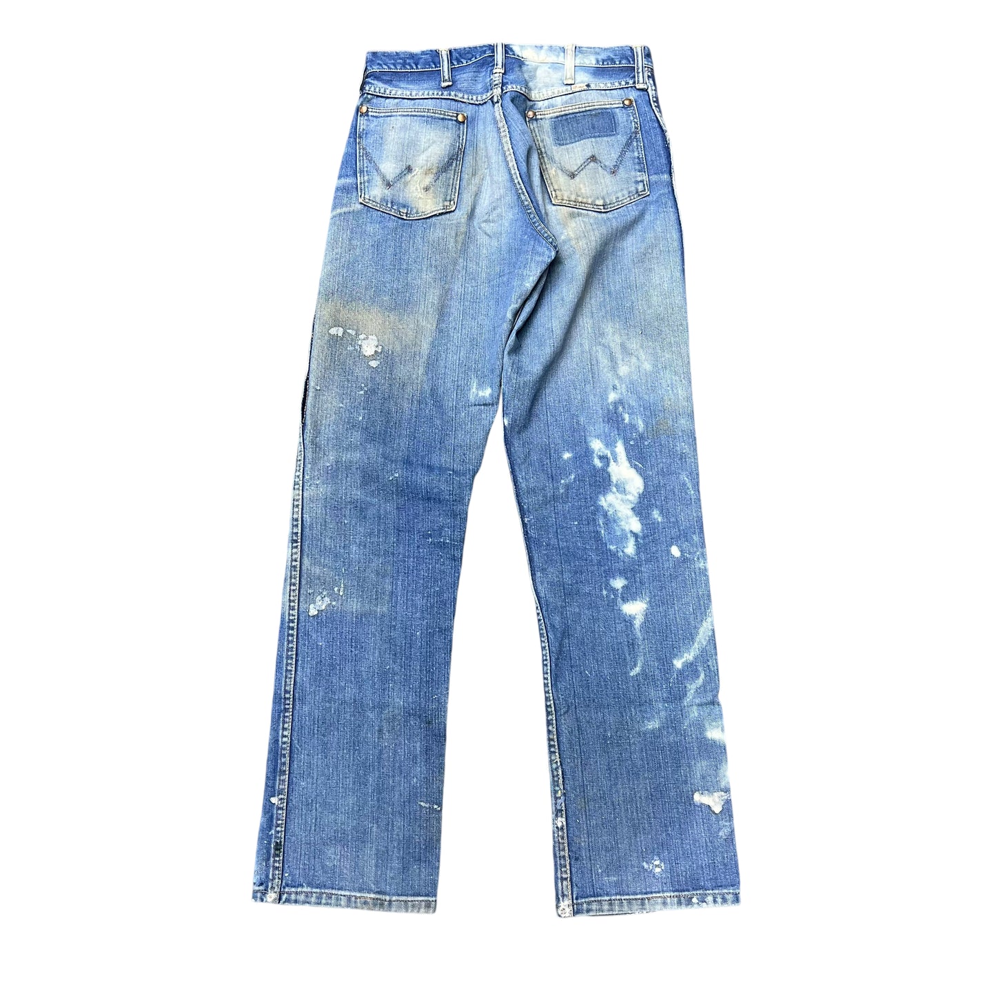 1960s Wrangler faded painted cowboy jeans (30w)