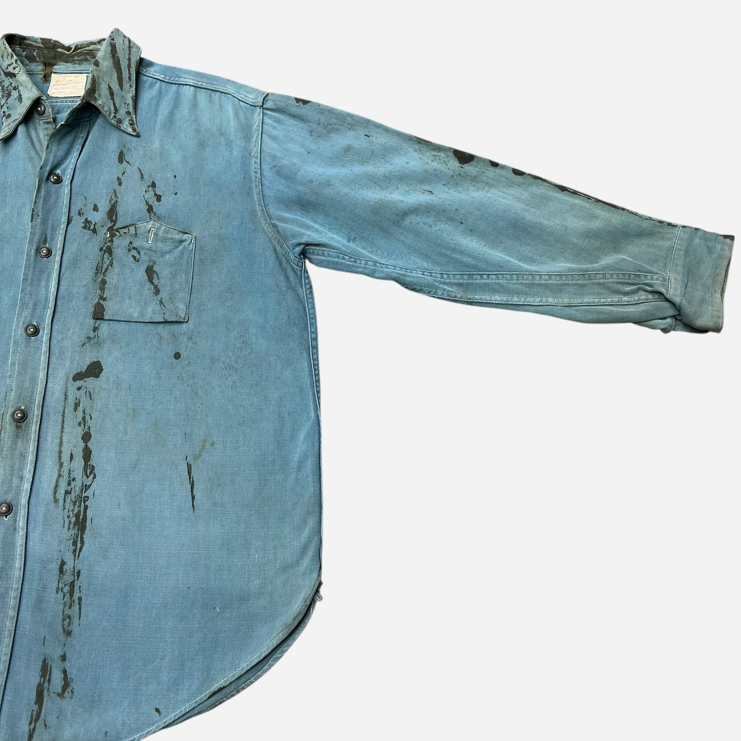 1940s Big Yank mountain cigarette pocket work shirt (L)