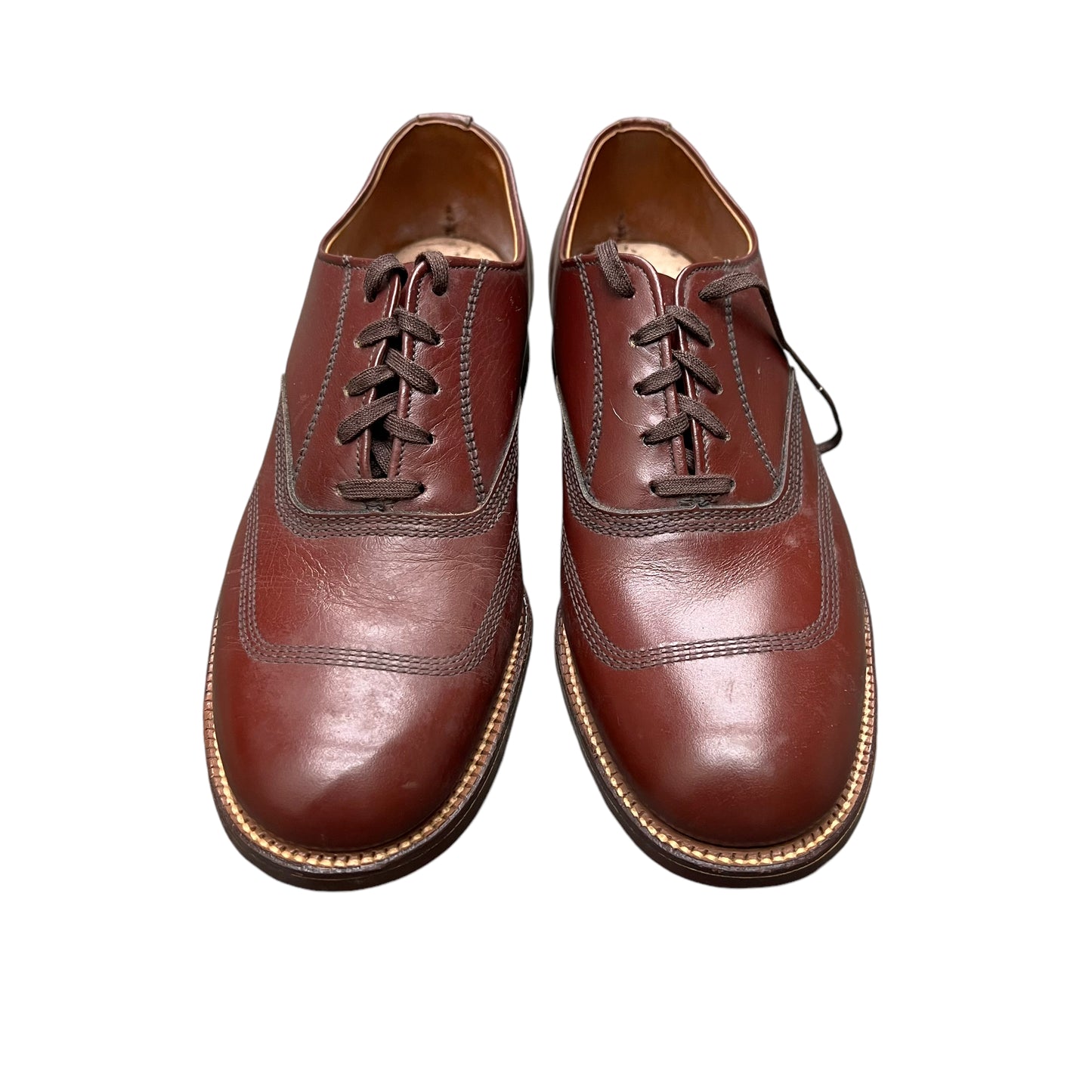 1940s NOS brown leather shoes (Men’s 4, women’s 5.5)
