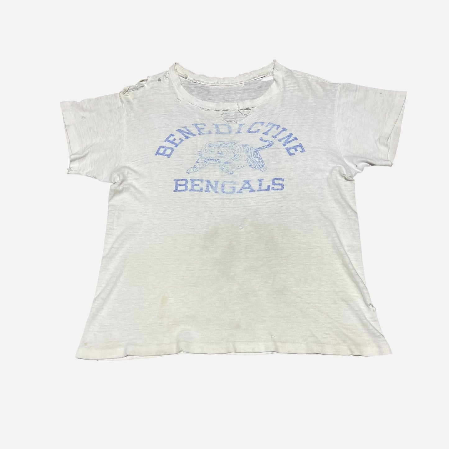 1940s Bengal school print t shirt (M)