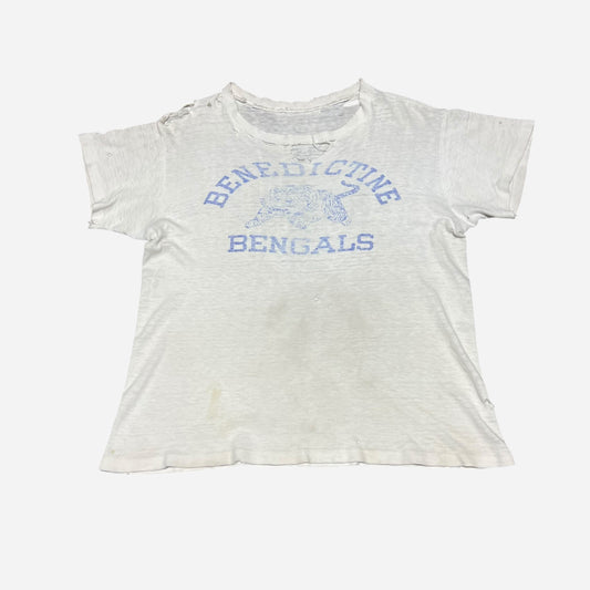1940s Bengal school print t shirt (M)