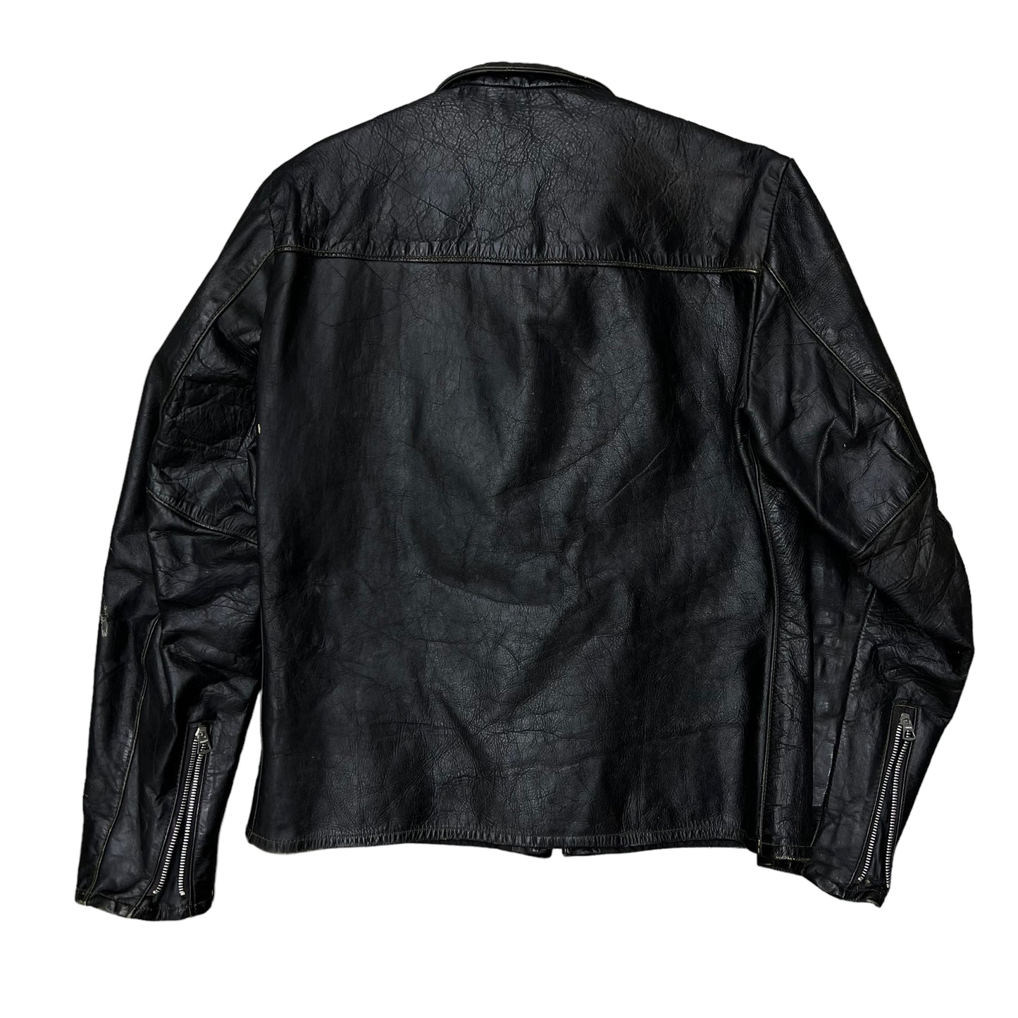 1960s Harley Davidson leather cafe racer jacket (M)