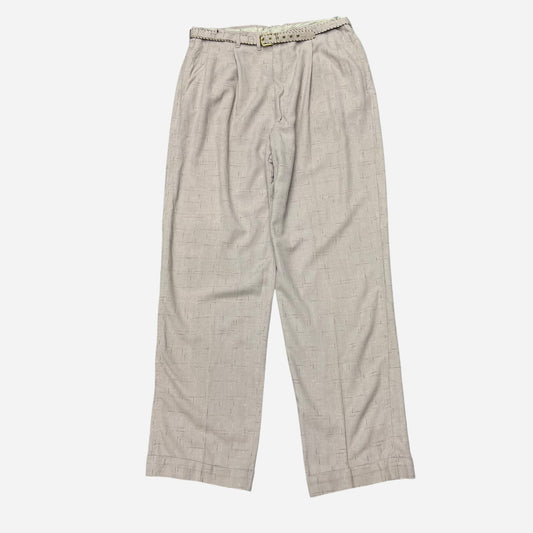 1940s Salmon pleated fleck rayon pants (34w)