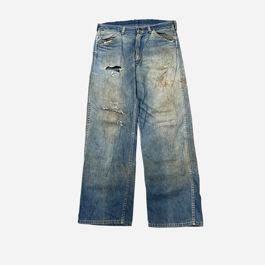 1950s Sanforized distressed jeans (32w)