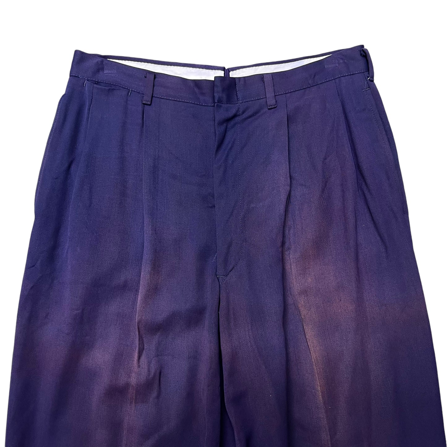 1950s Faded purple rayon two piece suit (S/M)