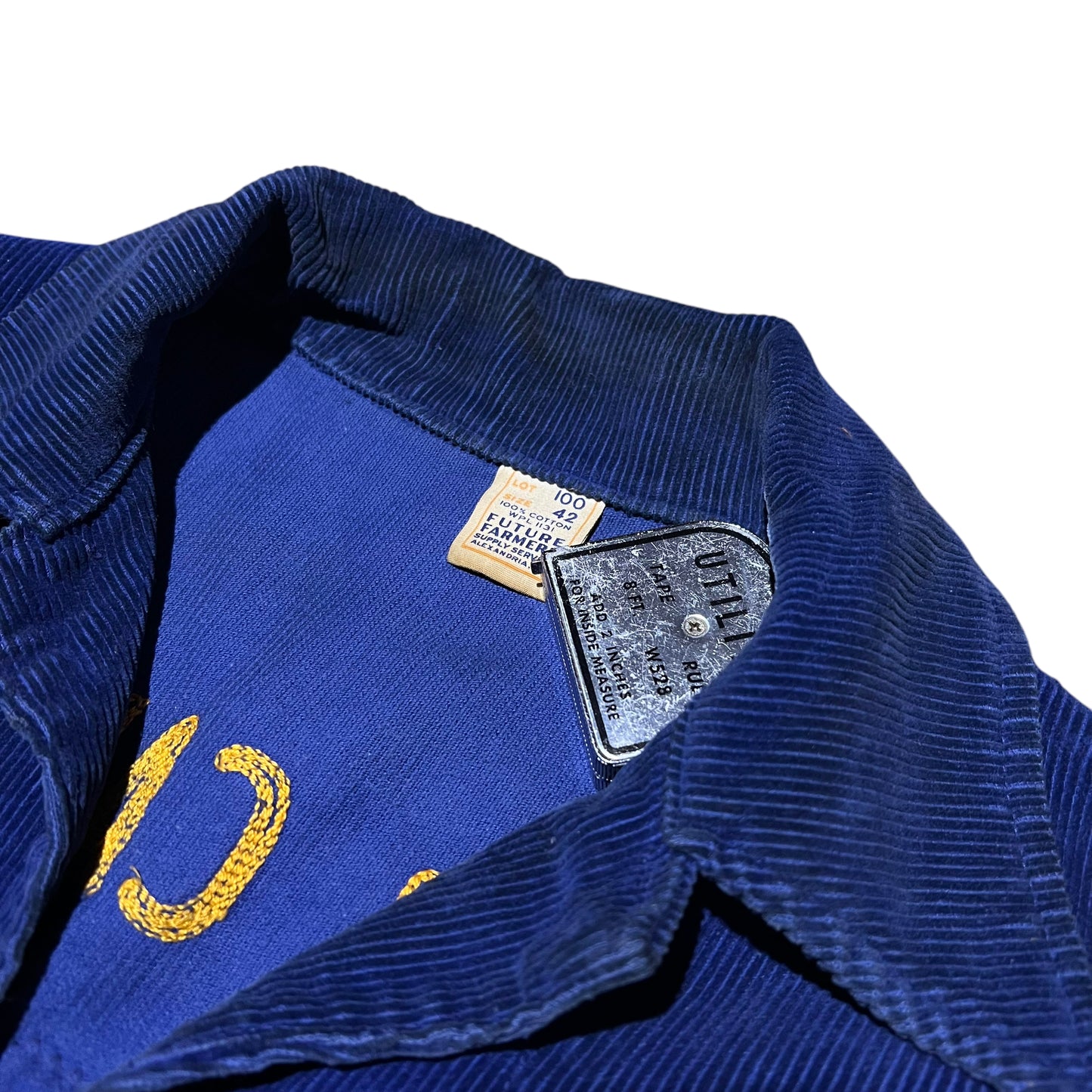 1950s 1960s Blue corduroy FFA jacket (M)