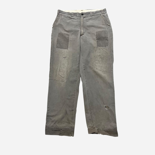 1960s Big Mac repaired gray chinos (34w)