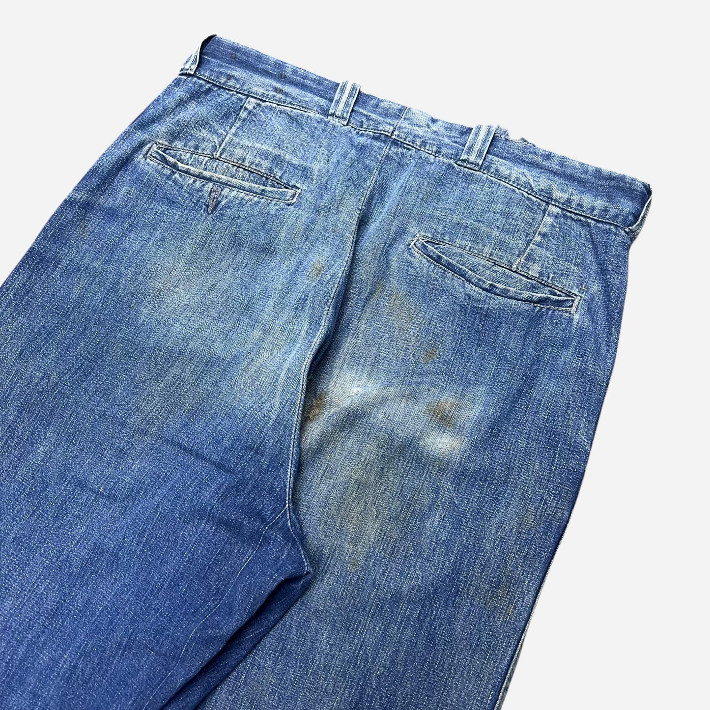 1950s Sail cloth denim chino work pants (30w)