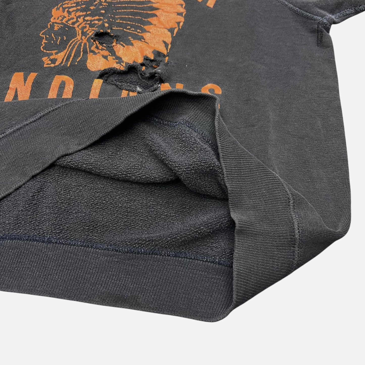 1950s Mohawk Indians black short sleeve sweatshirt (M)