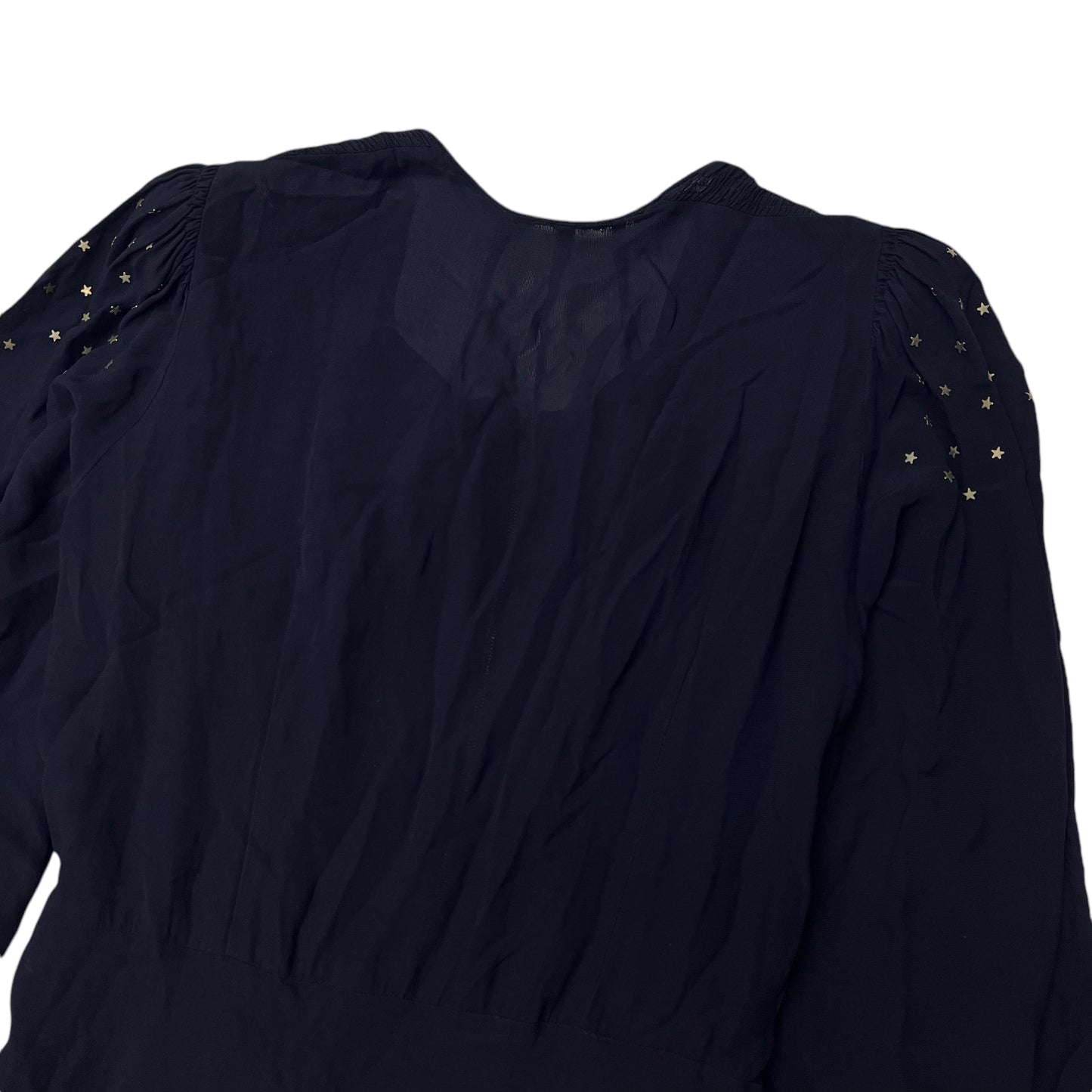 1930s Women’s Navy blue star studded embellished dress (M/L)