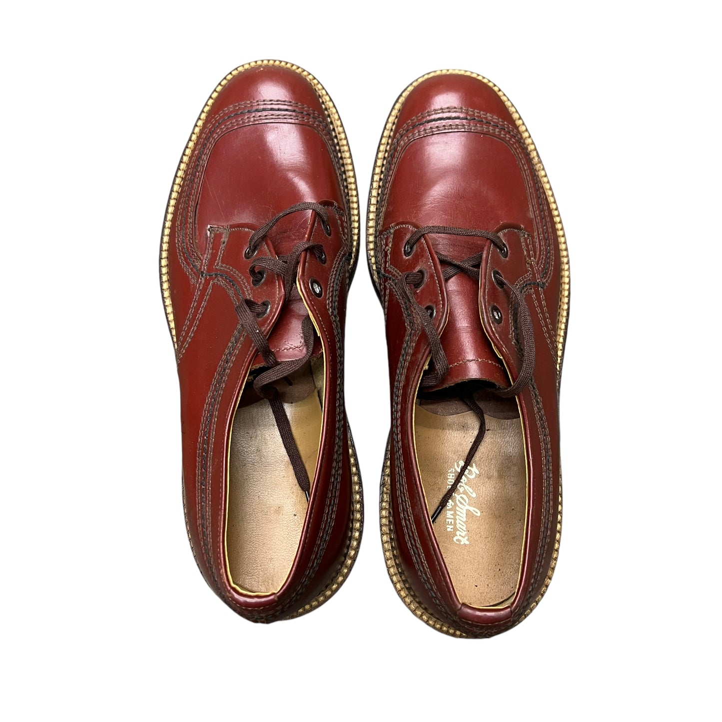 1940s NOS Bob Smart red leather shoes (Men’s 6, Women’s 7.5)